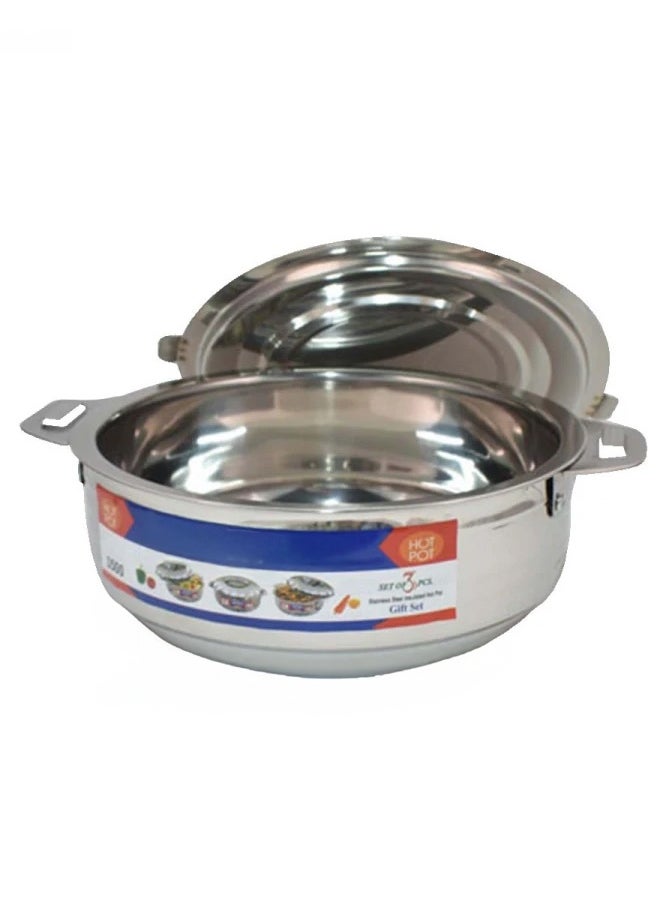 Cady One 3-Piece Stainless Steel Food Warmer Set (2500-3500-5000)ml  - Image 3
