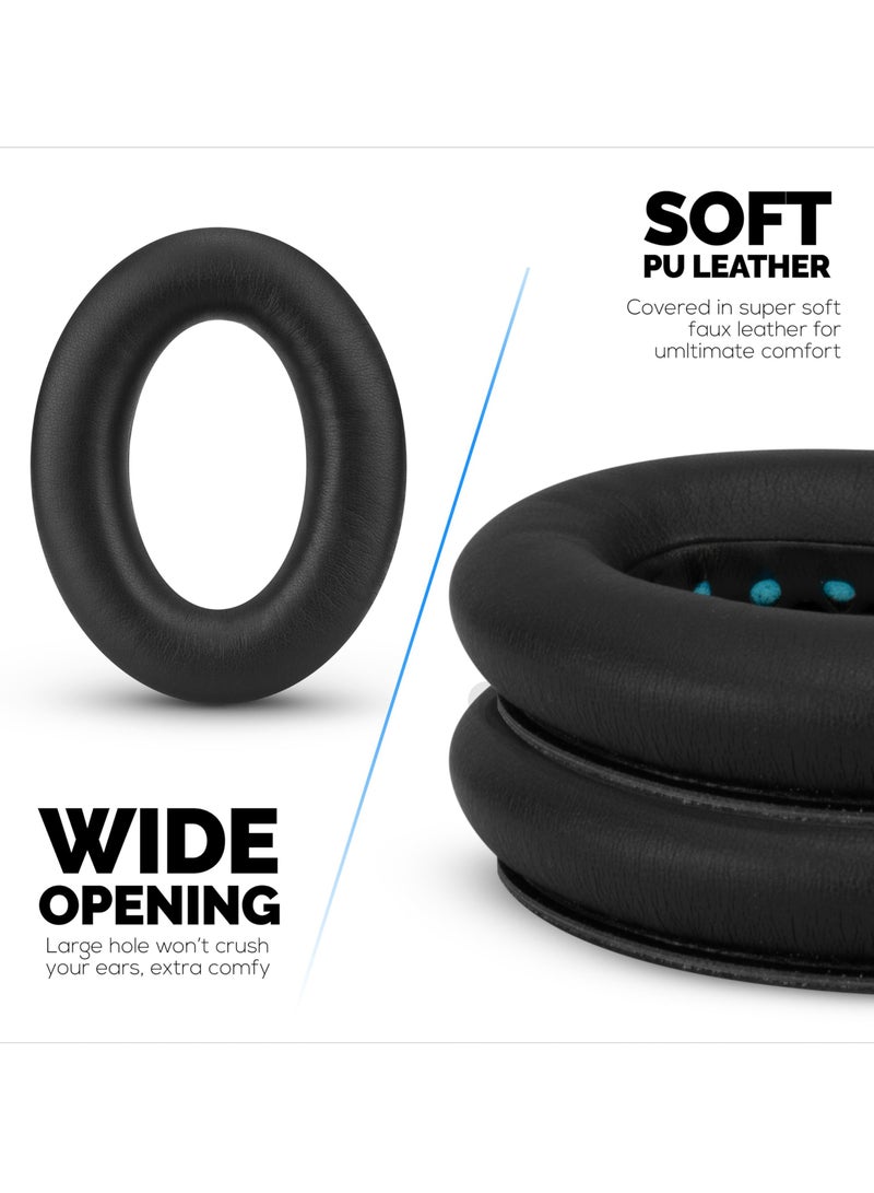 Earpads Replacement for Bose QuietComfort 45 (QC45)/QuietComfort SE (QC SE)/QuietComfort Wireless with Thicker Memory Foam,Ear Pads Cushions with Softer Protein Leather,Black - Image 5