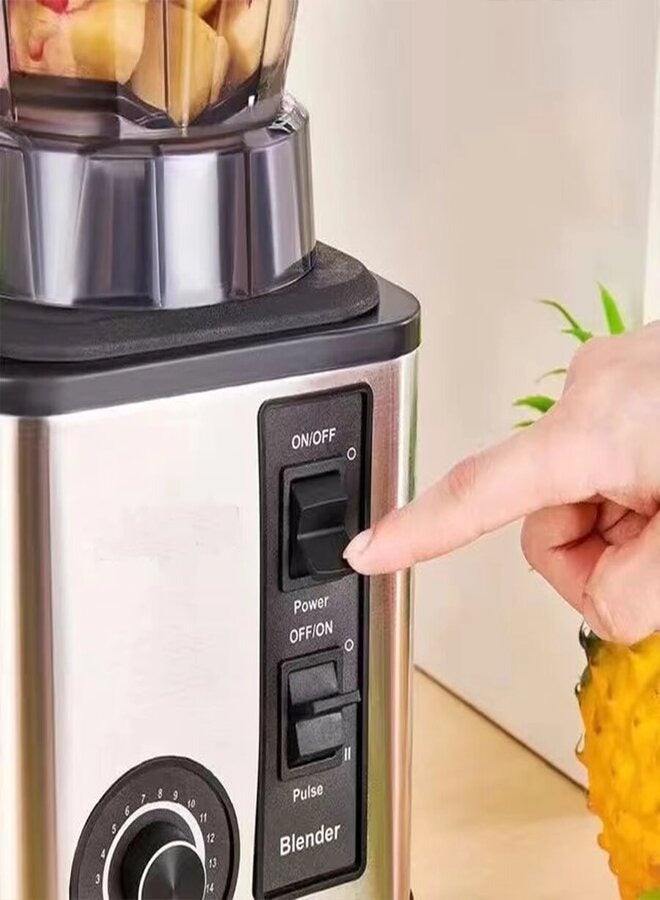 showkah 3 in 1 Professional Countertop Blender Ice Crusher, Juicer with 2.5L Juicer Jug, Spice Grinder, Vegetable Chopper & Meat Grinder / Meat Mincer Cup, Food Processor - Image 2