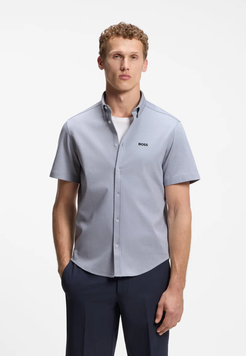 BOSS Regular-fit shirt in cotton jersey