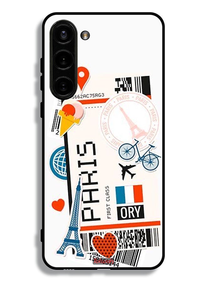Tolwak Samsung Galaxy S23 Plus 5G Protective Case Cover Paris Sticker - Image 3