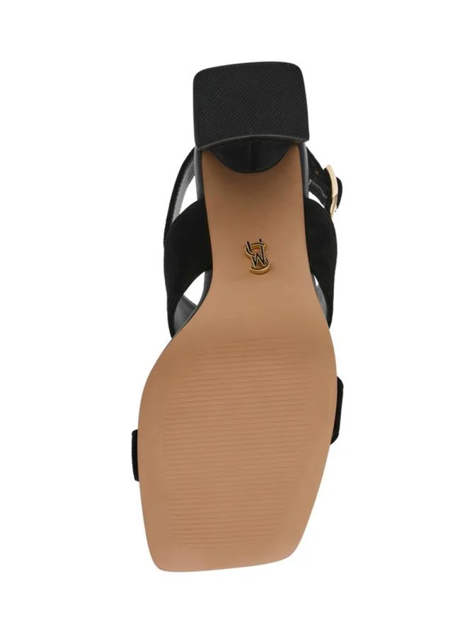 Steve Madden  Wendie Black Women's Heeled Sandals for Women | Best Price UAE