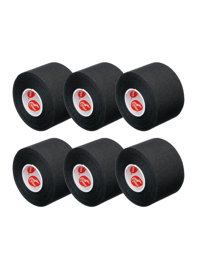 Cramer Team Color Athletic Tape, Easy Tear Tape for Ankle, Wrist, & Injury Taping, Protect & Prevent Injuries, Promote Healing, 1.5" X 10 Yard Roll, Colored AT Tape, black, pack of 6 - Image 2