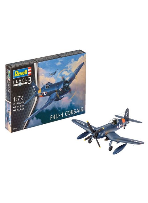 Revell 03955 F4U-4 Corsair Model Kit, 14.8 cm Length,17.3 cm spanwidth
