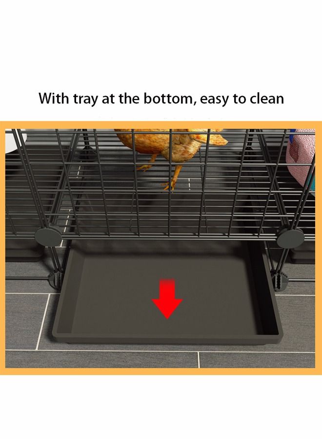 Cat Cage Crate DIY Pet Playpen Detachable Dense Metal Wire Ferret Cage Indoor Cat Kennels for Kitten Puppy Bunny Exercise Outdoor Cat House Cat Cages DIY Kennels Crate Large Exercise Place - Image 2