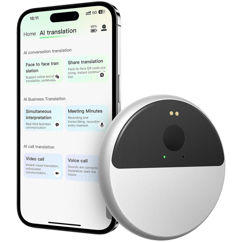 InnAIO AI Key T10 Smart Real-Time Simultaneous Interpreter, Multi-Language Conversation Translator, Panda - Image 3