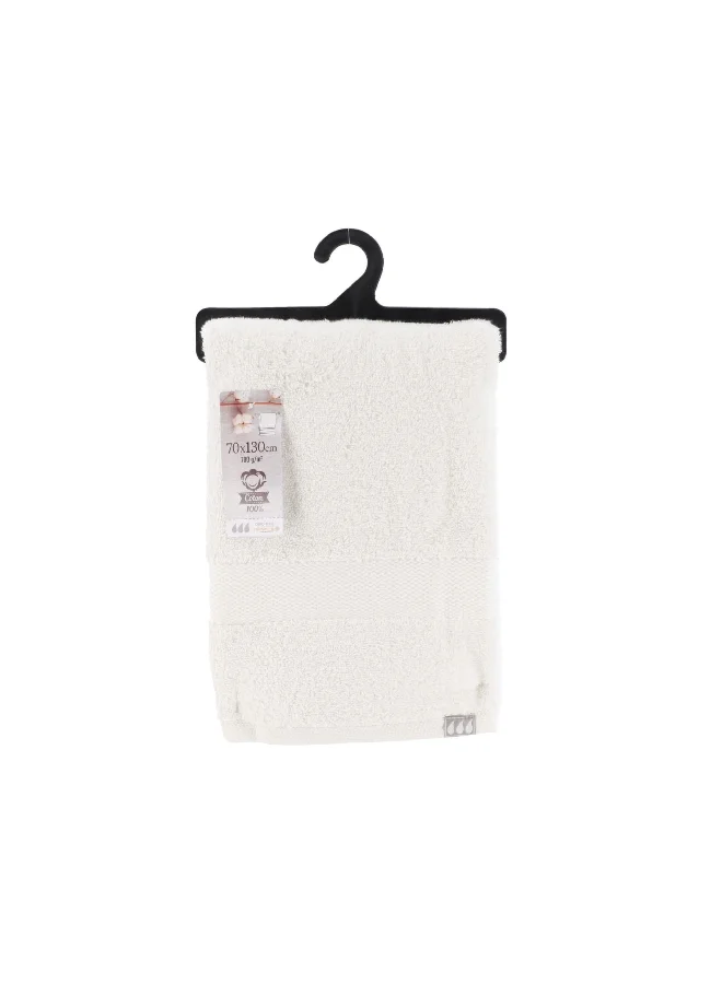 Tendance Premium Cotton Highly Absorbent Soft Bath Towel White 70 x 130cm 7004100