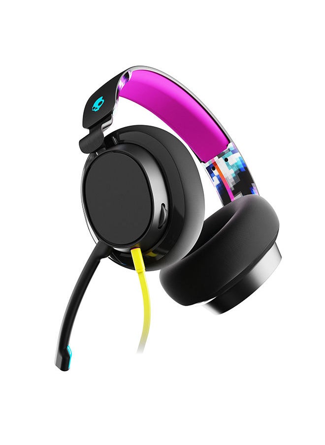 Skullcandy - Skullcandy SLYR Wired Over-Ear Gaming Headset for PC, PlayStation, PS4, PS5, Xbox - Black/Multicolour Digi-Hype - Image 1