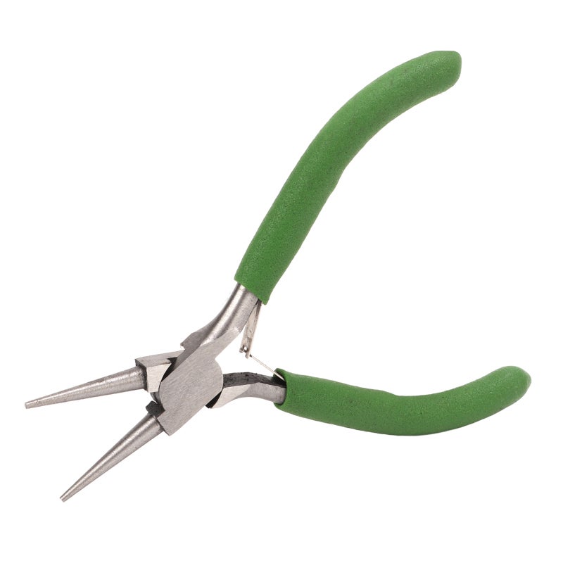 Round Nose Pliers: Premium Carbon Steel Nonslip Handle - Wire Looping Jewelry Pliers for DIY Craft Jewelry Making Lovers - Image 1