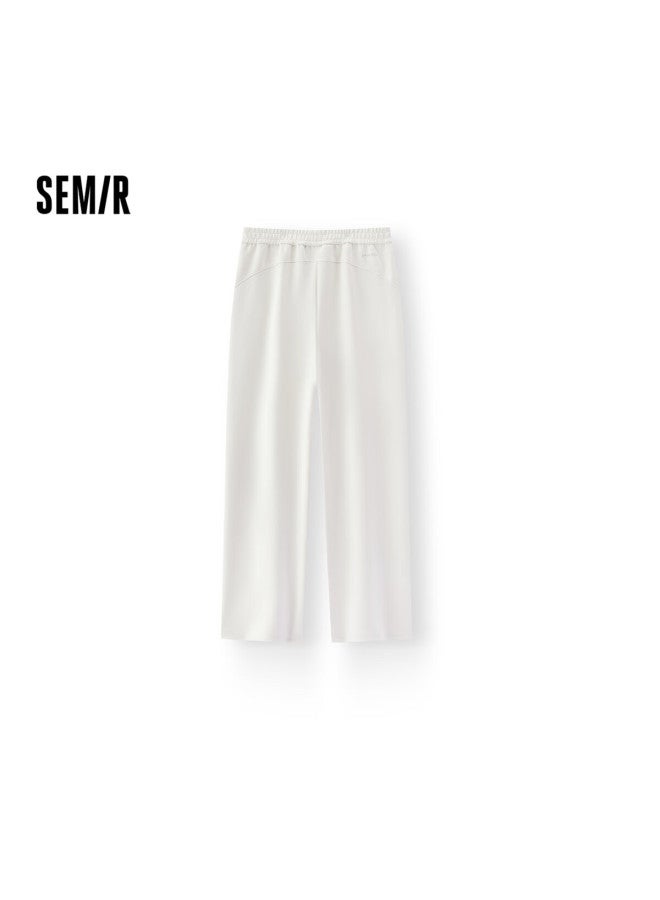 Semir Casual Pants For Women Spring Letter Print Long Pants Simple Sports Style Wide-leg Pants 102126127001 - Image 1