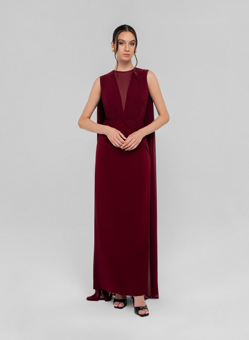 CHASE Drape Sleeve Maxi Dress - Image 1