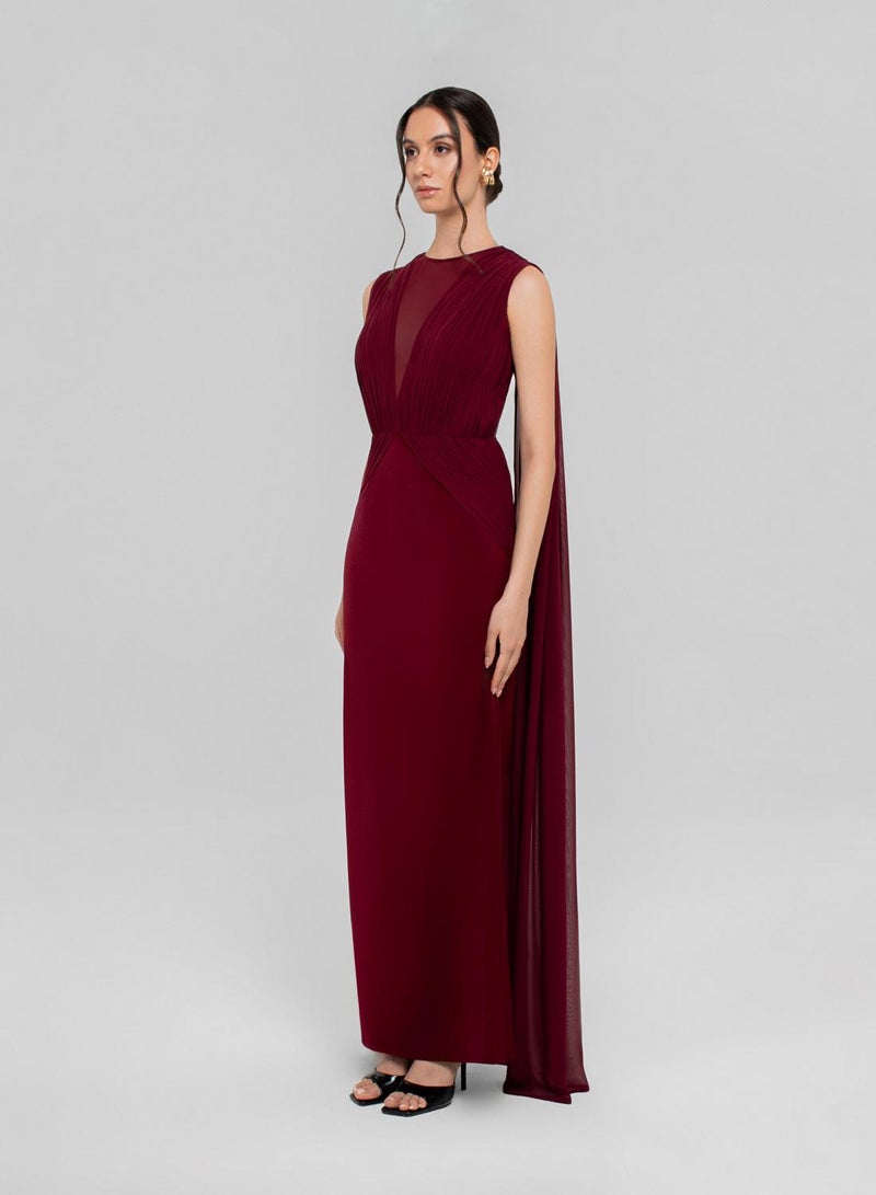 CHASE Drape Sleeve Maxi Dress - Image 4
