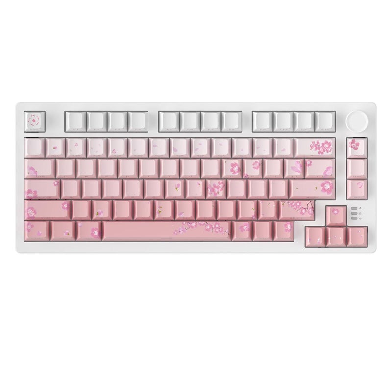 DAREU EK75PRO Sakura Pink 75 Mechanical KeyboardCreamy Wireless Gaming Keyboard with KnobRGB BacklitGasket Custom StructureSide Printed PBT KeycapsHot Swap24GhzBT51USBC for WinMAC - Image 2