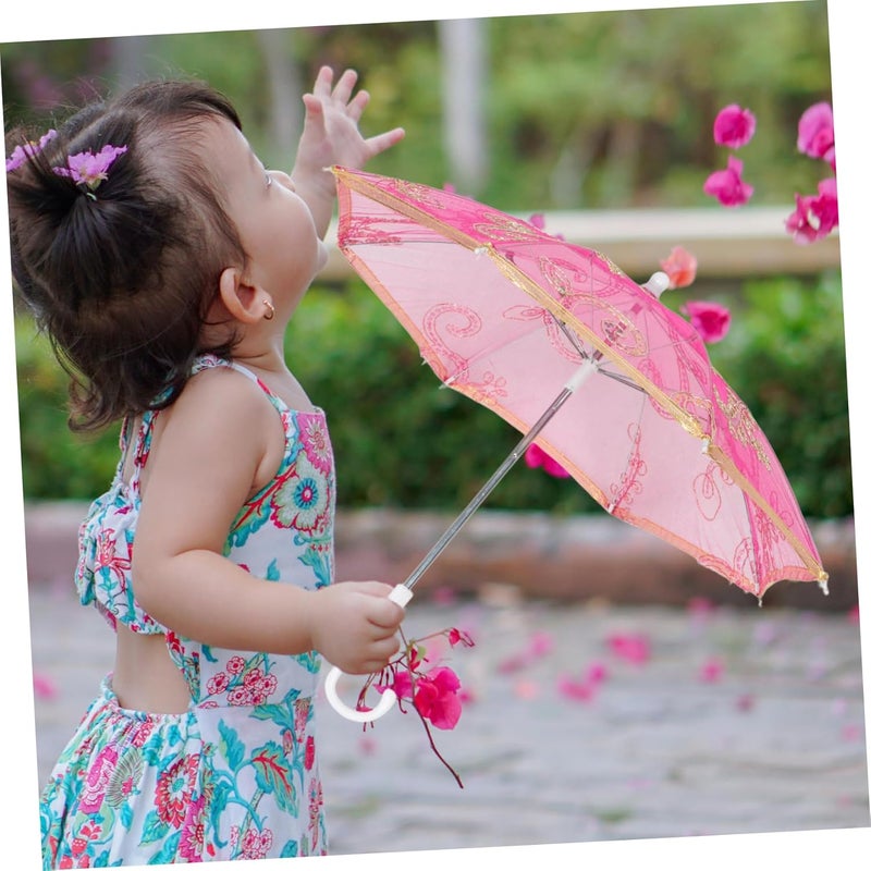 Practice Folding Umbrella Children's Dancing Umbrella Antique Children's Dancing Retro Folding - Image 4
