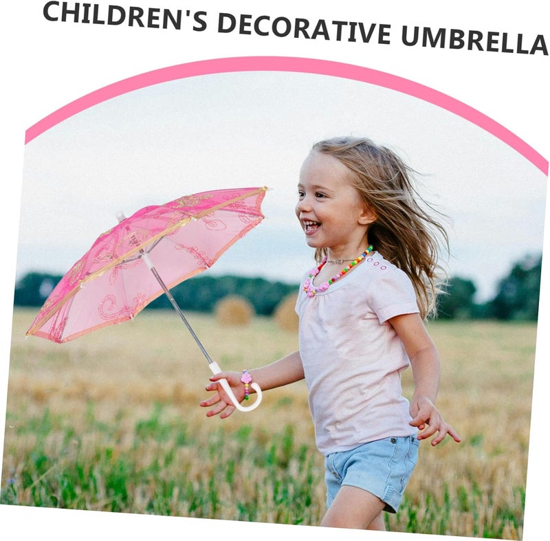 Practice Folding Umbrella Children's Dancing Umbrella Antique Children's Dancing Retro Folding - Image 3