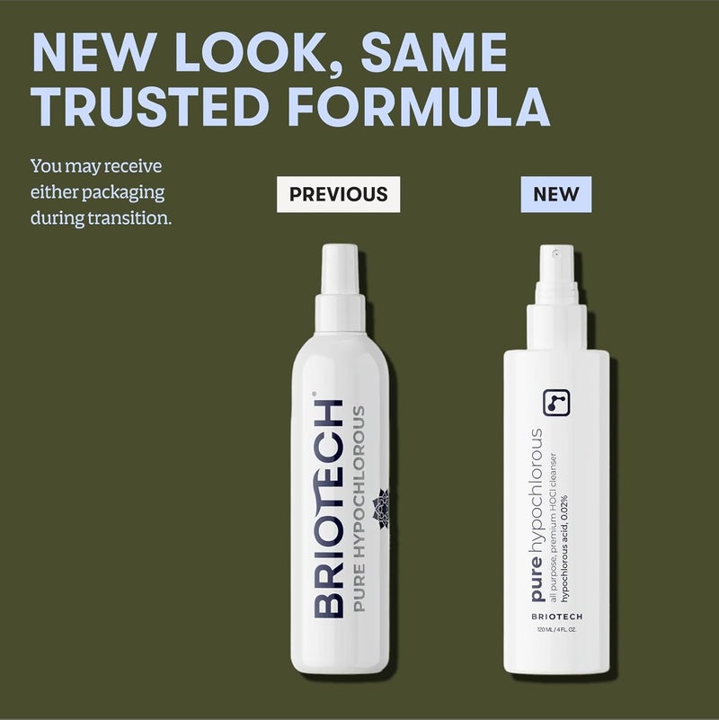 BRIOTECH Pure Hypochlorous Acid Spray and Cleanser, Original Premium HOCl Topical Solution, Multi-Purpose Cleaner, Family Approved & Pet Friendly, 4 fl oz - Image 4