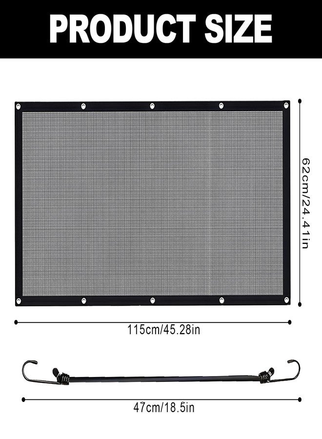 vvag Car Dog Barrier Net Universal Dog Barrier for Car with Adjustable Ropes and Hooks One-Piece Design Mesh for Most Cars, SUVs, Pickups, Trucks and Vans(45x24 Inches) - Image 2