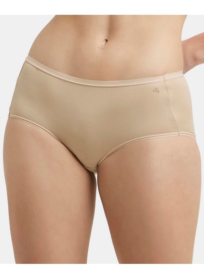 JOCKEY - Jockey 1809 Women's Full Coverage Micro Modal Elastane Stretch High Waist Full Brief with Exposed Waistband and StayFresh Treatment_Light Skin_L - Image 1