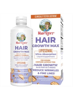 MaryRuth Organics MaryRuth's Women's Hair Growth MAX Liposomal | with Lustriva® + Biotin 10000mcg + Pumpkin Seed Oil| Thicker Hair | Hair Care | Wrinkles, Fine Lines, Skin Care | Ages 18+ | 15.22 Fl Oz  - Image 1