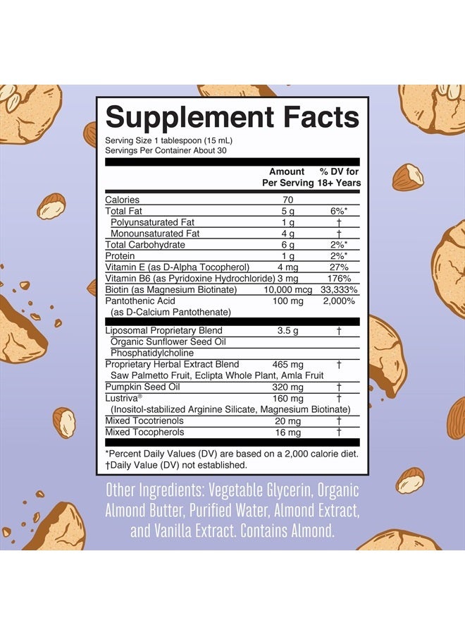 MaryRuth Organics Women's Hair Growth MAX Liposomal | with Lustriva + Biotin 10000mcg + Pumpkin Seed Oil  15.22 Fl Oz - Image 5