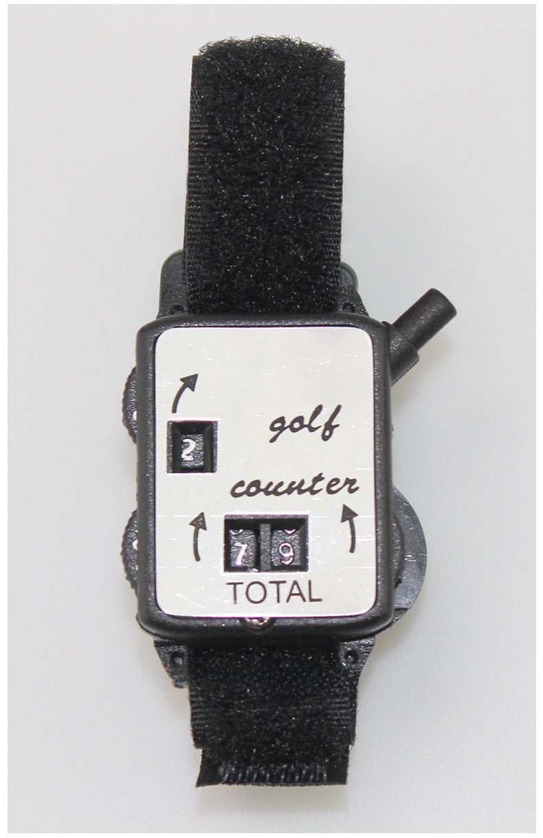 Generic Portable Manual Golf Score Counter Watch Black 