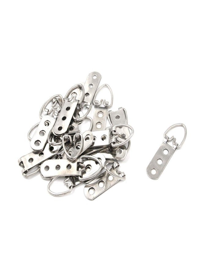 Geesatis Hanging Hardware 20 PCS Picture Hangers Triangle Framing Hanger 3-Hole D Ring Hole Heavy Duty Hook for Picture Frames Hanging with Mounting Screws - Image 1