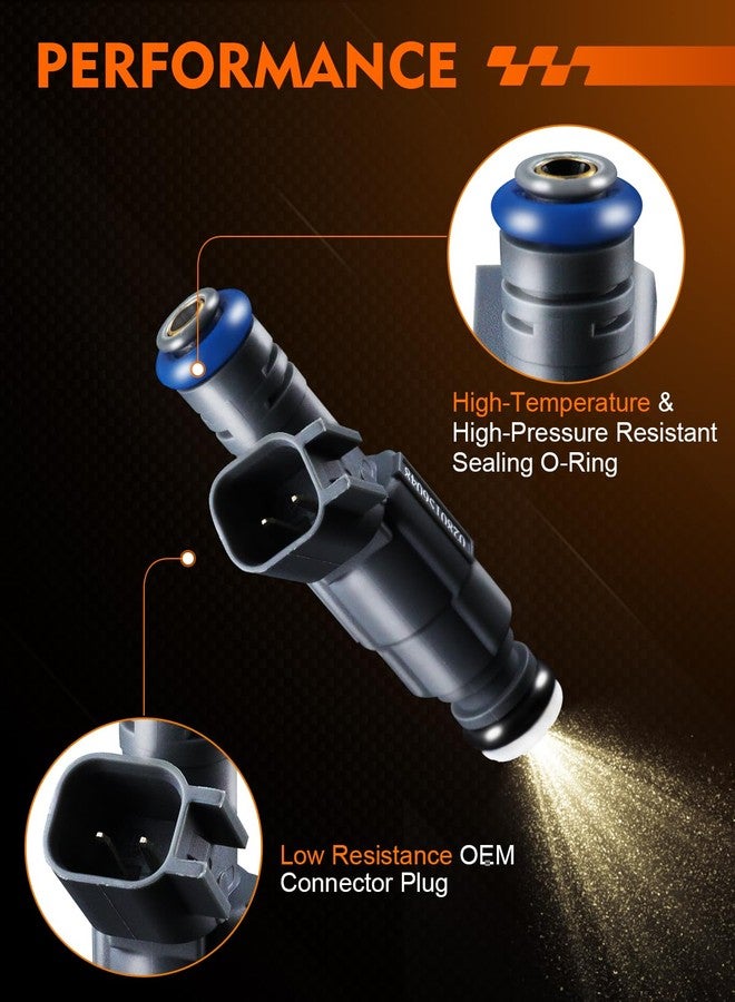 YZHIDIANF 0280156048 4.6L Fuel Injectors Fit For:-Ford Crown Victoria 2001-2004, For:-Lincoln Town Car 2001-2002, For:-Mercury Grand Marquis 2001-2002, Replacement 82211142, FJ459, 822-11142 (8 Pcs) - Image 3