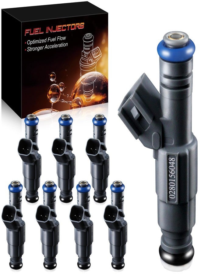 YZHIDIANF 0280156048 4.6L Fuel Injectors Fit For:-Ford Crown Victoria 2001-2004, For:-Lincoln Town Car 2001-2002, For:-Mercury Grand Marquis 2001-2002, Replacement 82211142, FJ459, 822-11142 (8 Pcs) - Image 1