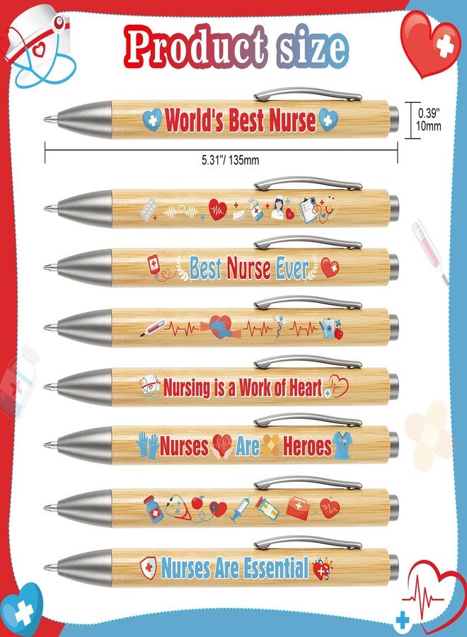 HOWAF 16pcs Nurse Appreciation Pens Nurses Appreciation Gifts Ballpoint Pens Bulk Nurses Week Gifts Bulk 2026 Pens Thank You Gift for Nursing Day Office Supplies Nursing Grad - Image 2