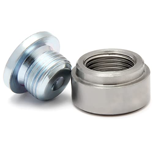 LEDAUT M18X15 Stepped Mounting Bung And Plugs 1 Bungs1 Plugs Fittings Weld Bung - Image 1