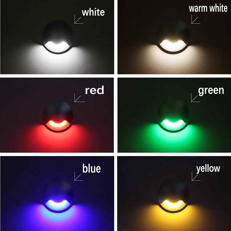 Outdoor Recessed Spot Light - 1W Ground LED Landscape Lights, Side-lit Underground Floor Lamp, IP67 Waterproof Stainless Steel Garden Buried Light(Green,1W-62mm(12V)) - Image 3