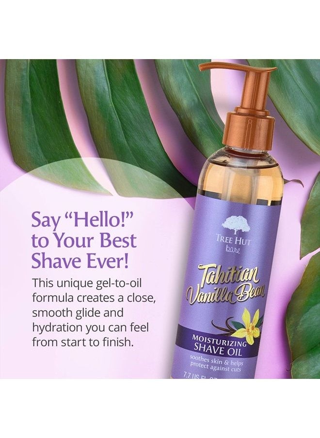 Tree Hut - bare Moisturizing Shave Oil, Tahitian Bean, Vanilla, 7.7 Fl Oz - Image 1