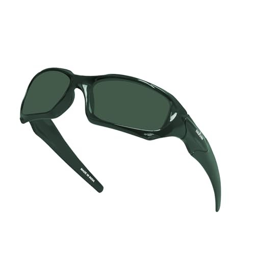 Dervin UV Protected Polarized Sports Sunglasses for Men & Women Driving Cycling Fishing Cricket Sunglasses (Green-Green) - Image 4