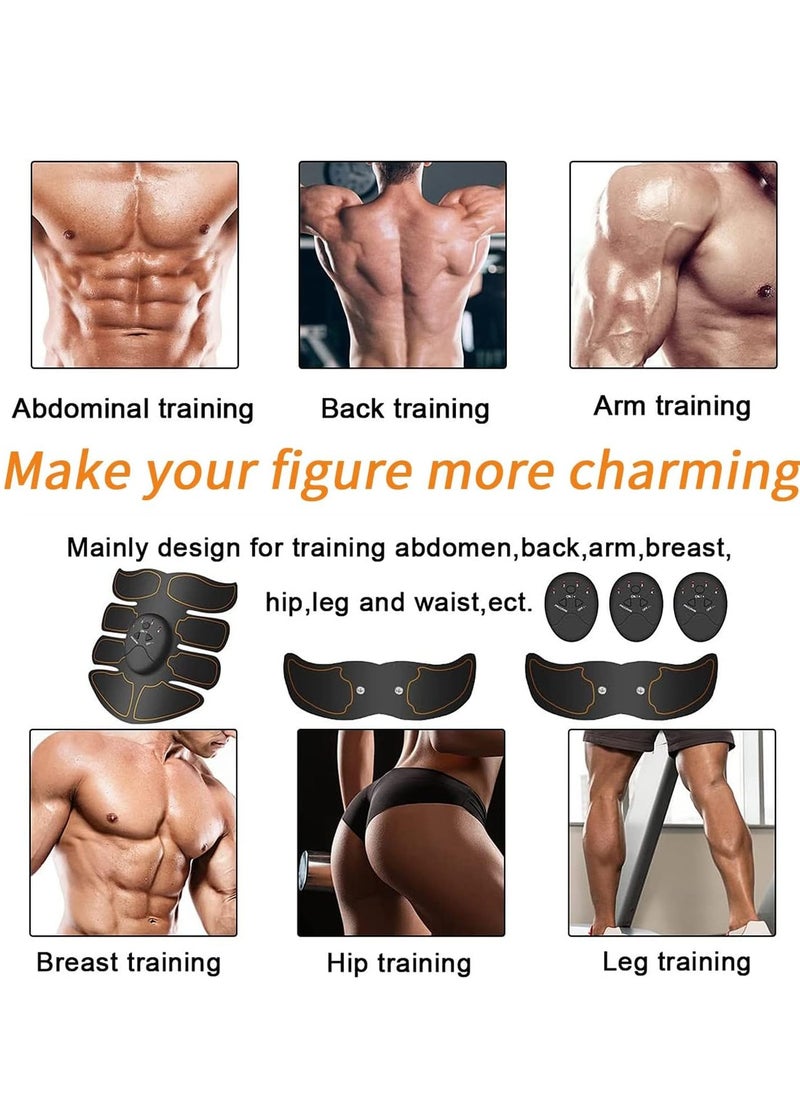 KASTWAVE ABS Trainer Muscle Stimulator, EMS Muscle Stimulator with 6 Modes, AAA Battery Powered EMS Abdominal Toning/Waist/Leg/Arm for Men Women Home Body Fitness  - Image 2