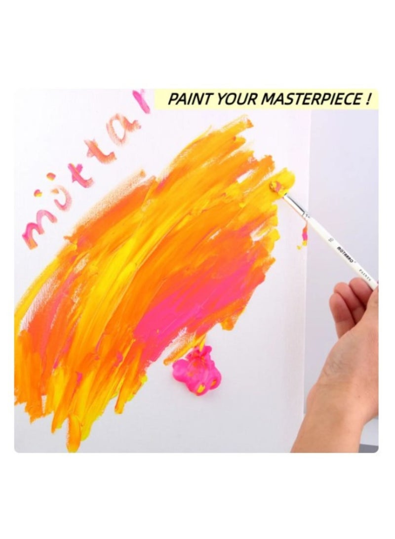 MOTARRO Stretched Canvas 40X80CM  White Cotton Artist Canvas Boards for Painting Acrylic Pouring Oil Paint Dry & Wet Art Media  - Image 3