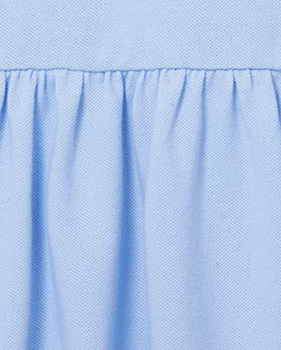 The Children's Place Baby Toddler Girls Short Sleeve Picque Polo Dress, Day Break Single, 5T - Image 3