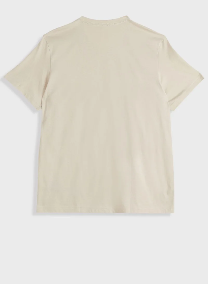Calvin Klein Jeans 2 Pack Logo Crew Neck T-Shirt