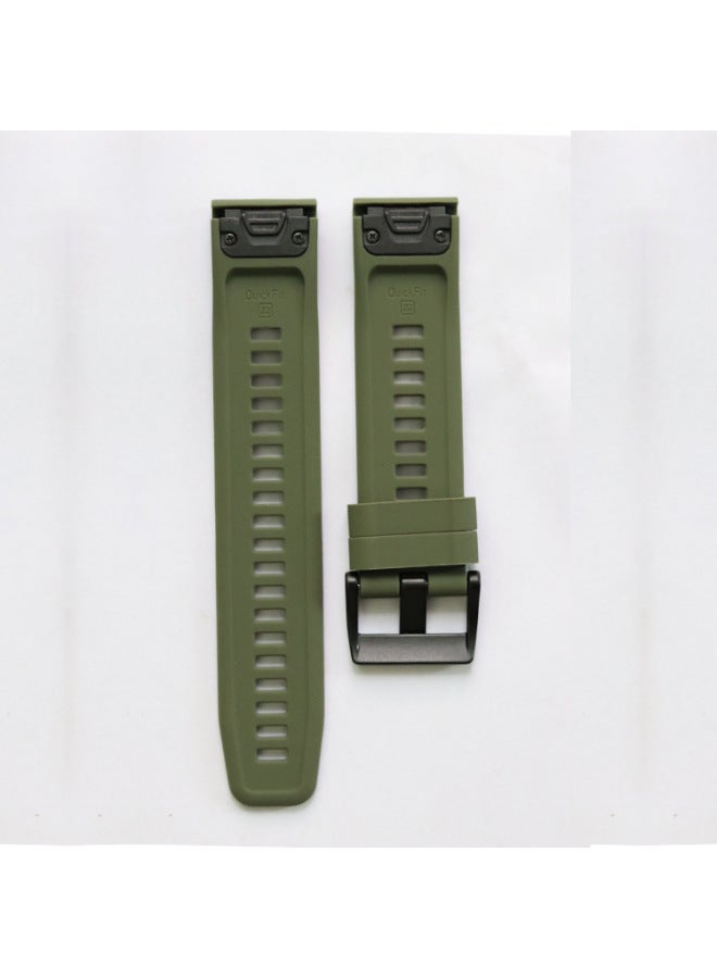 For Garmin Watch Garmin Fenix5/5x Fenix6/6x 7x Quick-release Silicone Strap Fenix 3-Color:Black-Specifications:22mm Thick Buckle - Image 5