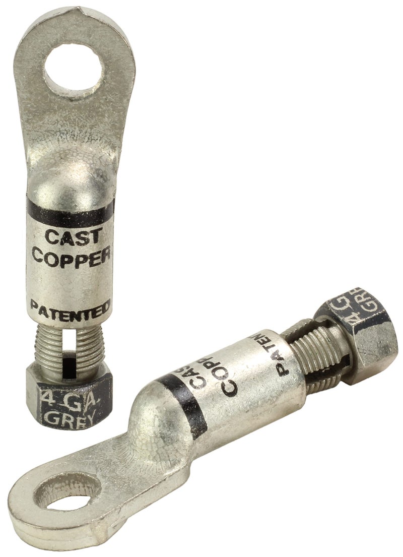 Fastronix Eyelet Style Battery Compression Terminal 2 Pack 4 Gauge 38 Eyelet