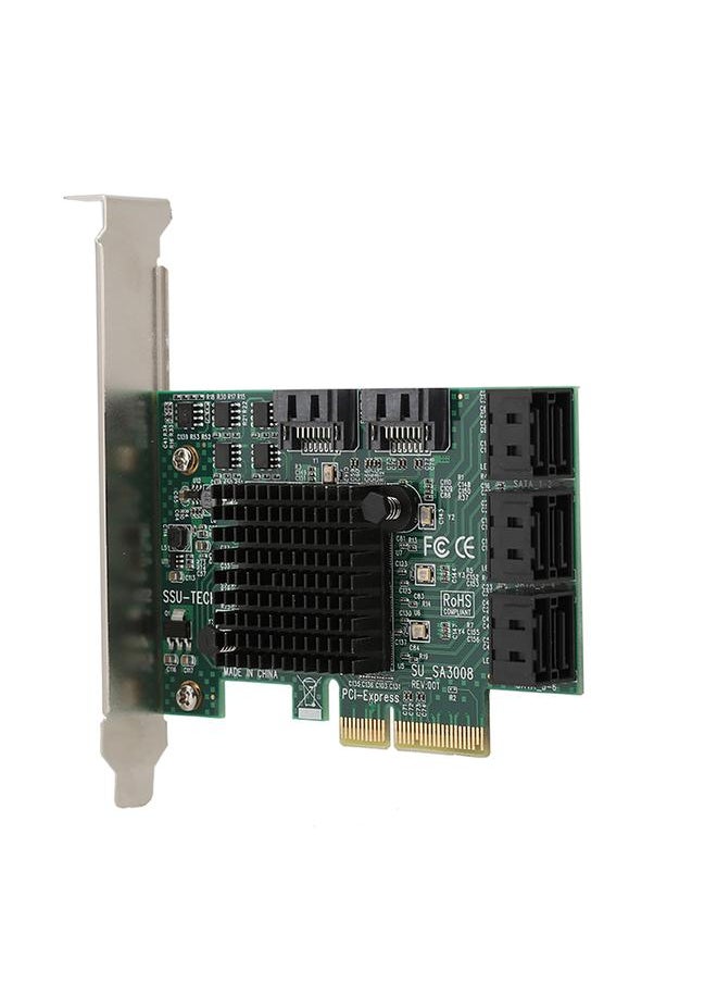 Thoraya SA3008 Desktop PCI-E to SATA3.0 8-port Expansion Card Adapter Card 6Gbps  - Image 4