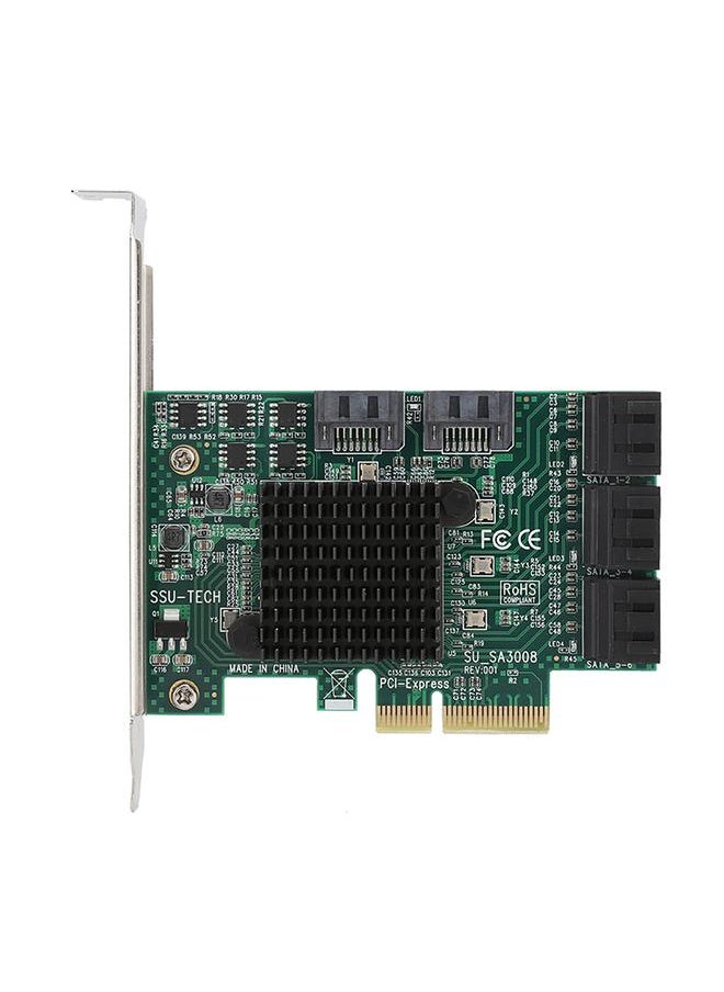 Thoraya SA3008 Desktop PCI-E to SATA3.0 8-port Expansion Card Adapter Card 6Gbps  - Image 3