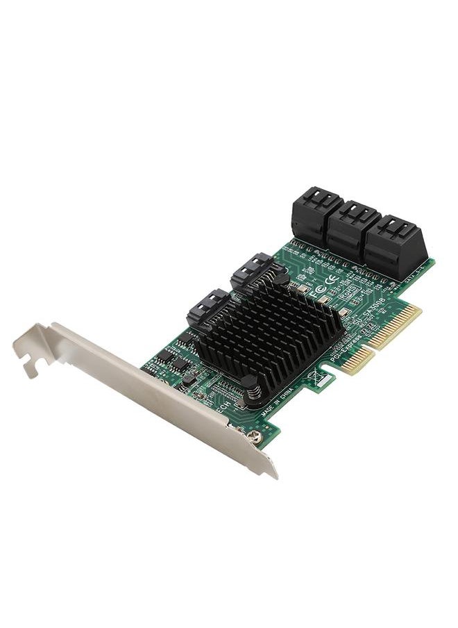 Thoraya SA3008 Desktop PCI-E to SATA3.0 8-port Expansion Card Adapter Card 6Gbps  - Image 2