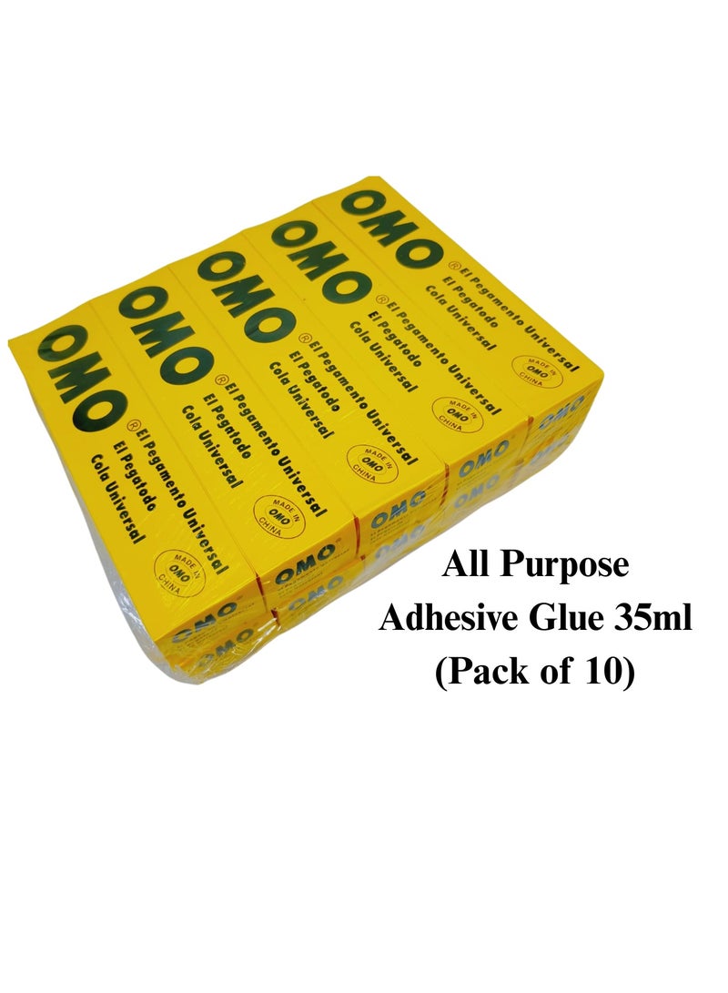أومو غراء فائق متعدد الاستخدامات، لاصق عالي الجودة، سريع الجفاف، مناسب للمعادن والبلاستيك والخشب (٣٥ مل (عبوة من ١٠ قطع)) 7 mal (eabuat min 10 quteu) - Image 1