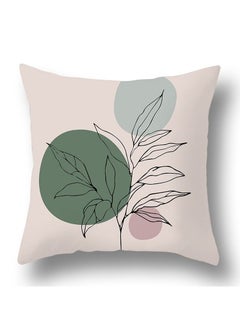 Y&D Green botanical abstract geometric print pillowcase pillow cover 45*45cm 