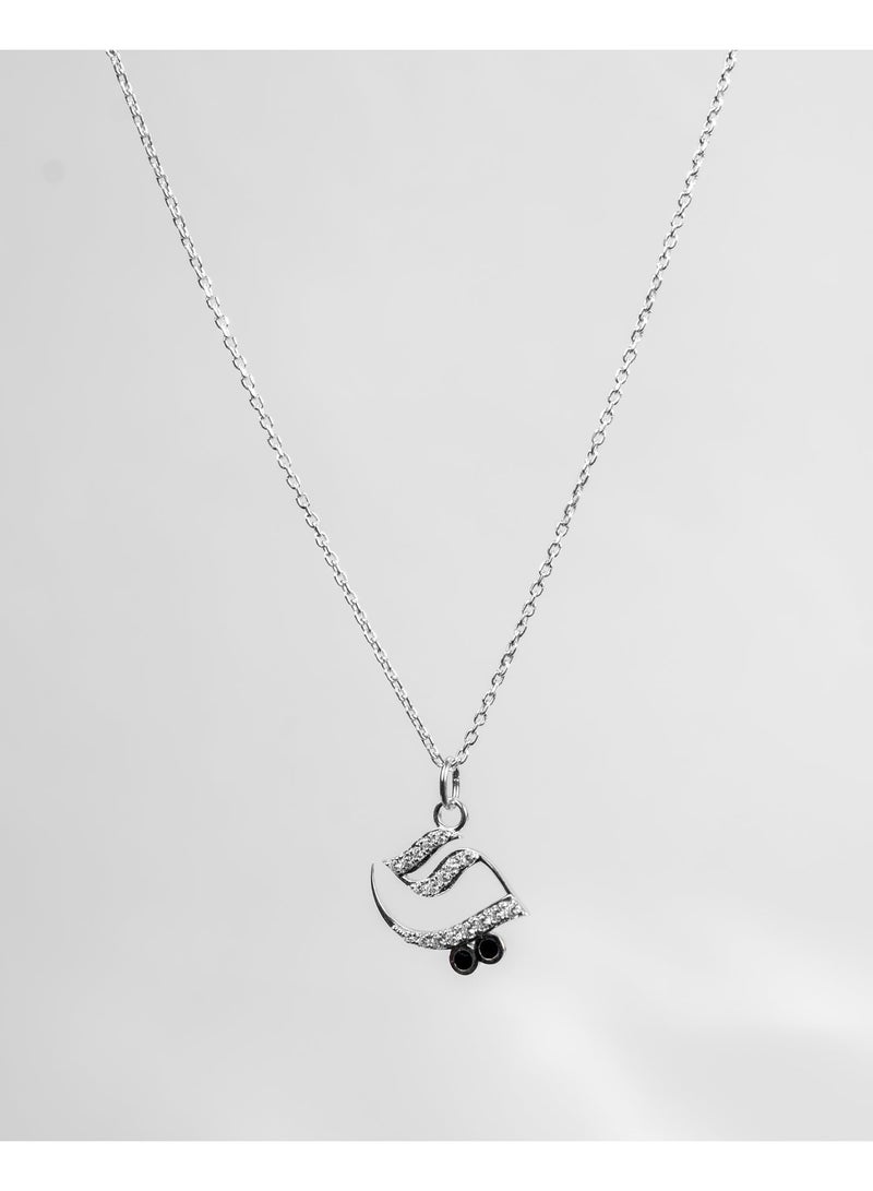 Kannan Jewels 925 Sterling Silver Arabic Letter Pendant - Image 1