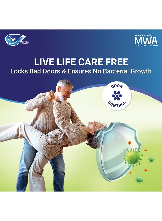 Fine Care Care Adult Incontinence Diaper  Pullups Medium Size 80 110Cm 14 Diapers - Image 3