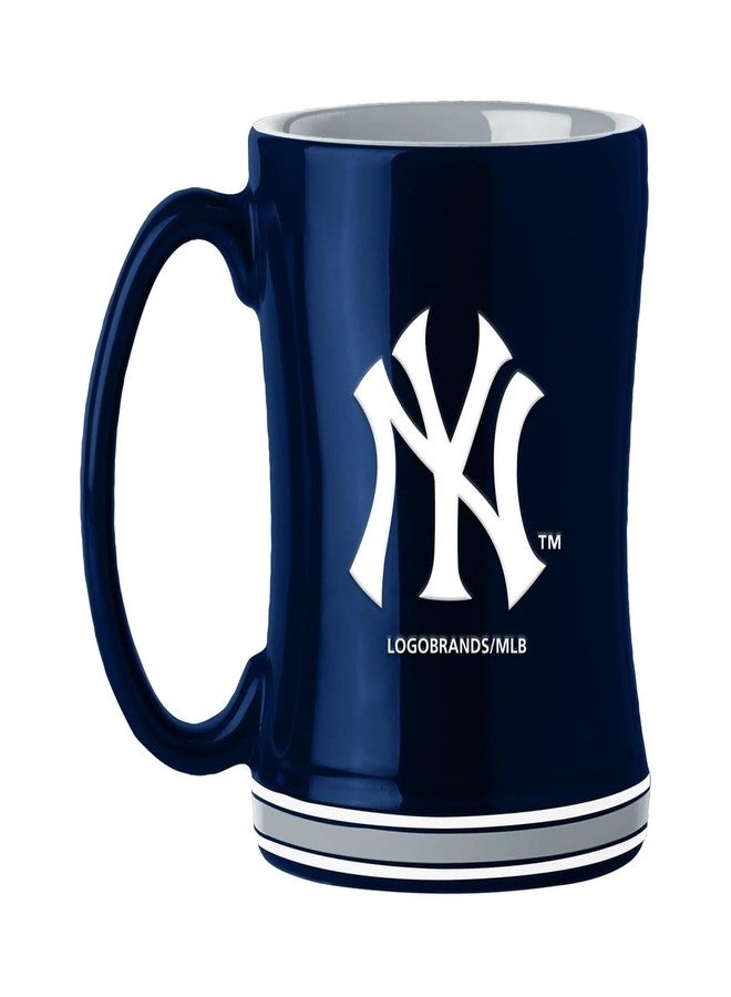 Boelter New York Yankees 15 Ounce Sculpted Coffee Mug - 1 Mug - Image 1