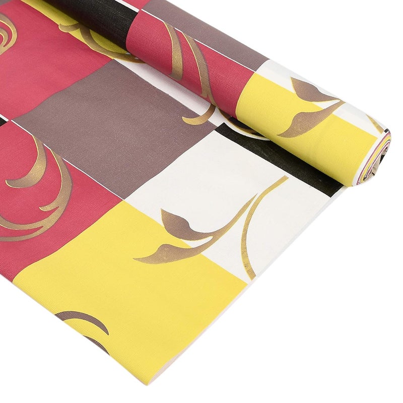 Kuber Industries Checkered Print Shelf Liners for Kitchen ShelvescupboardsWardrobeDrawer mats Liners for Kitchen 5 Mtr Roll MultiKUBMART15104Polyvinyl Chloride - Image 3