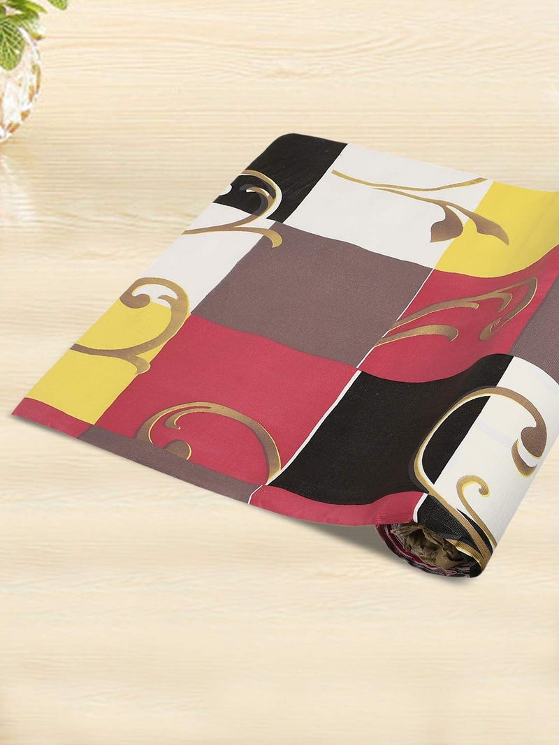 Kuber Industries Checkered Print Shelf Liners for Kitchen ShelvescupboardsWardrobeDrawer mats Liners for Kitchen 5 Mtr Roll MultiKUBMART15104Polyvinyl Chloride - Image 5