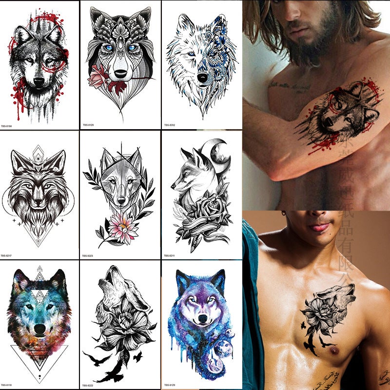 Waterproof Tattoo Stickers Totem Character Animal Tattoo Stickers Spot Tattoo - Image 2